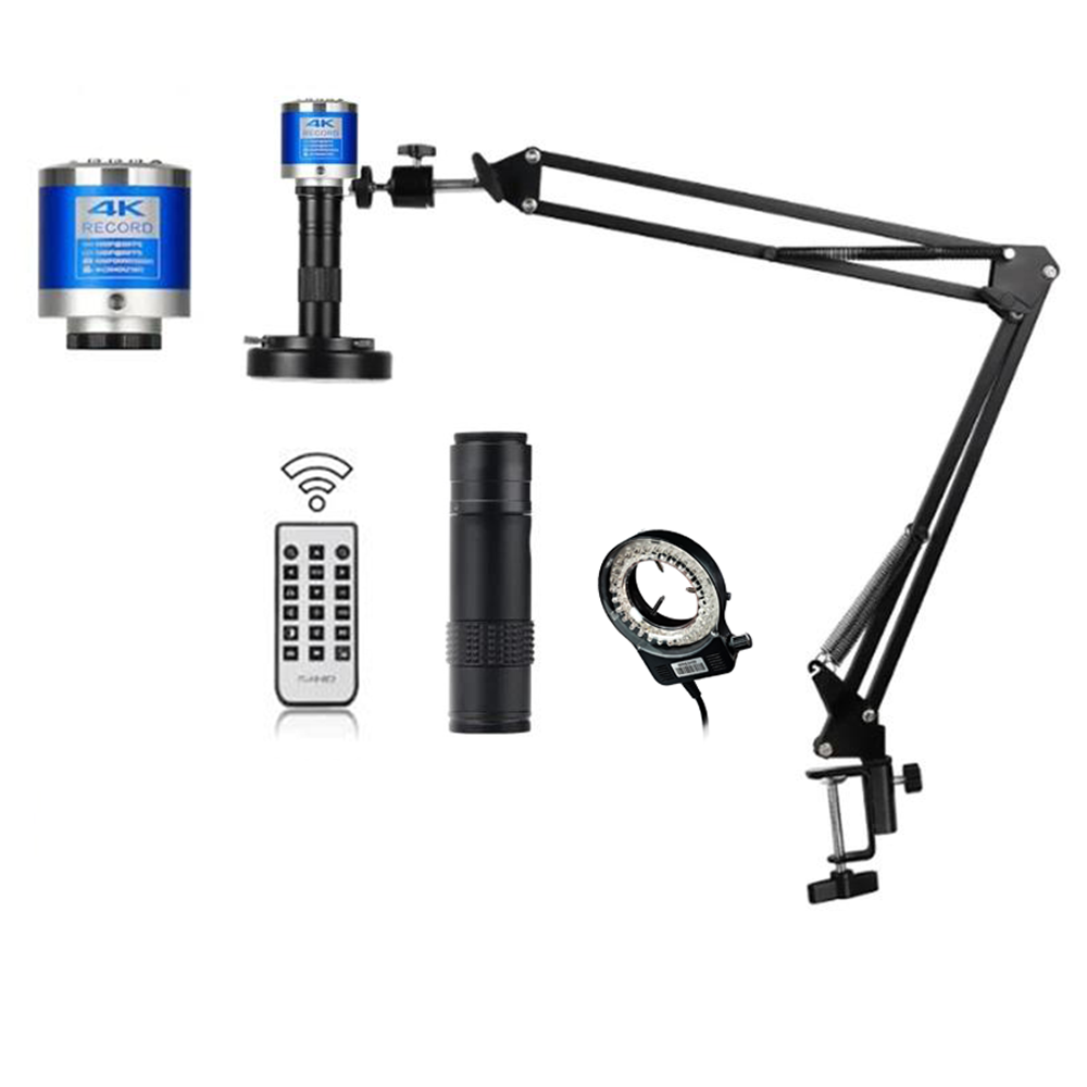 Electronics Repairs - 4Kデジタル電子顕微鏡 48MP Type-Cカメラ 150倍Cマウントズームレンズ プロ仕様修理用顕微鏡 リングライト付き