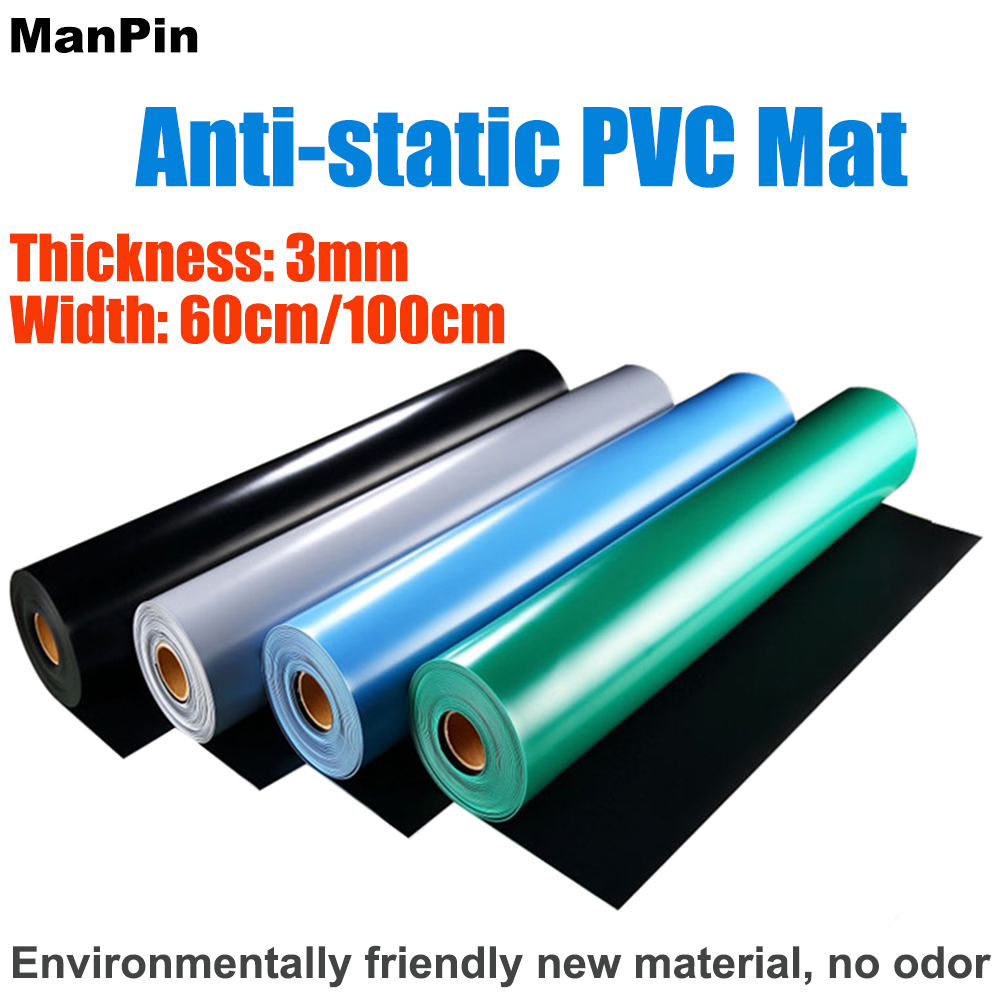 Electronics Repairs - 3mmテーブルワークマット 帯電防止ESD PVCゴムパッド 電子機器/携帯電話スクリーン/メインボード修理店/工場用ツール 高品質