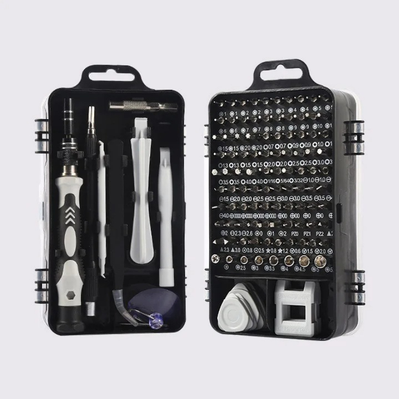Electronics Repair Book - 2026 115 in 1精密ドライバーセット 磁気修理ツールキット コンピューター、ラップトップ、電話、MacBook、家庭修理用