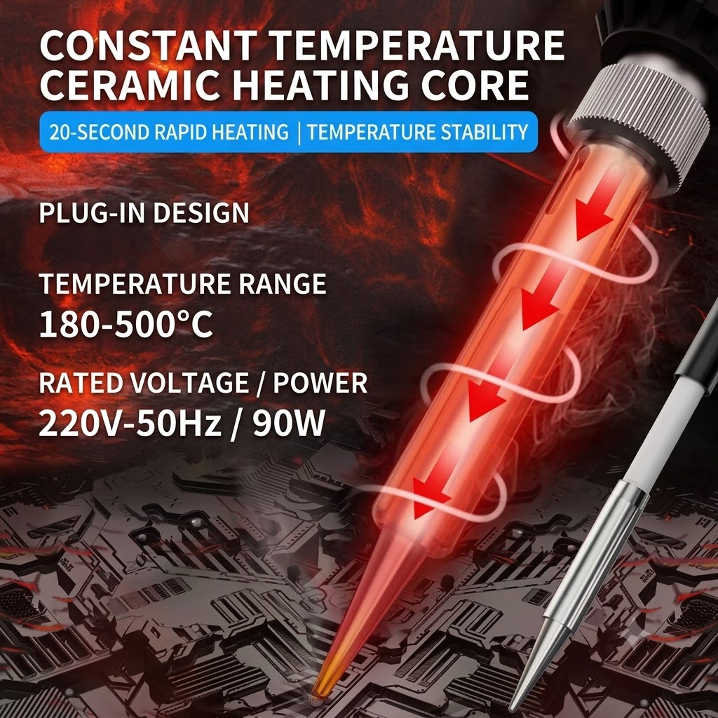 温度調節可能なはんだごてキット 60W/90W LCD 7- - Electronics Repair Uk のレビューと価格