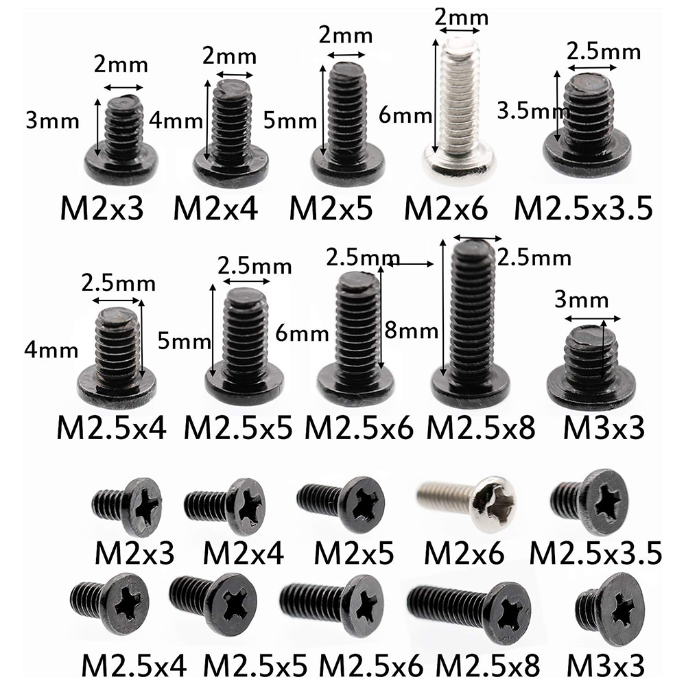 500個入り M2 M2.5 M3 ネジセット、コンピュータ - Electronics Repair Book のレビューと価格