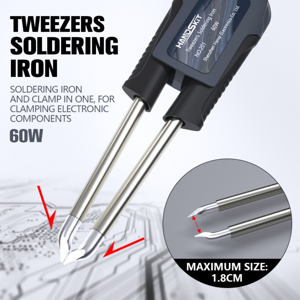 T12 はんだ付けピンセットハンドル – デュアルチャンネル - Electronics Repair Tools のレビューと価格