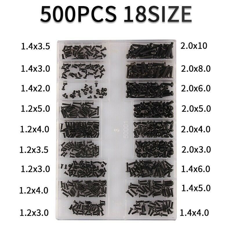 500個入りミニネジナット、マイクロノートパソコン、コンピュ - Electronics Repair Book のレビューと価格