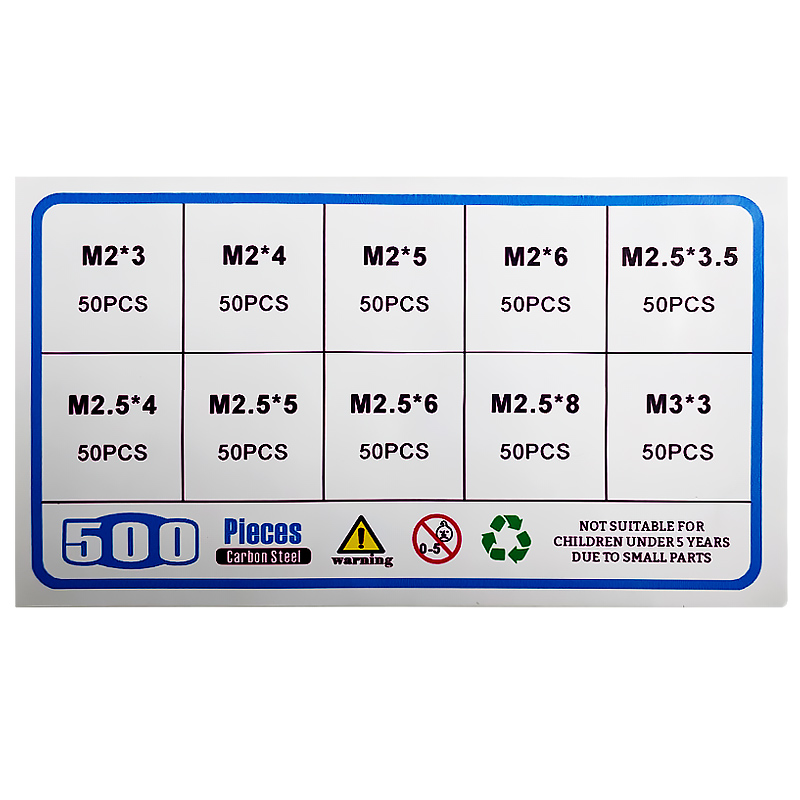 500個入りボックス入りM2 M2.5 M3皿頭プラスネジ詰 - Electronics Repair Book のレビューと価格