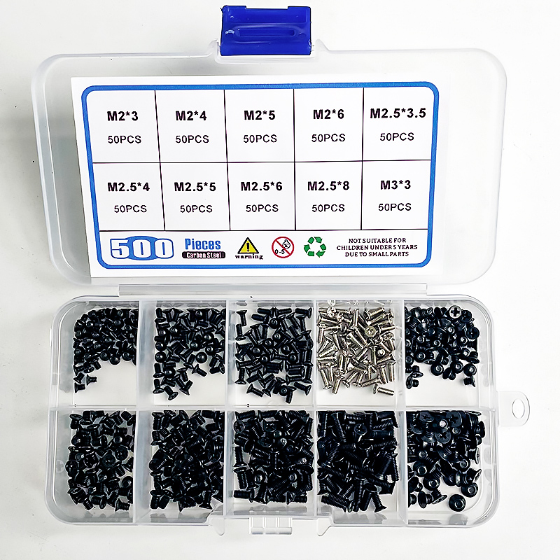 500個入りボックス入りM2 M2.5 M3皿頭プラスネジ詰 - Electronics Repair Book のレビューと価格